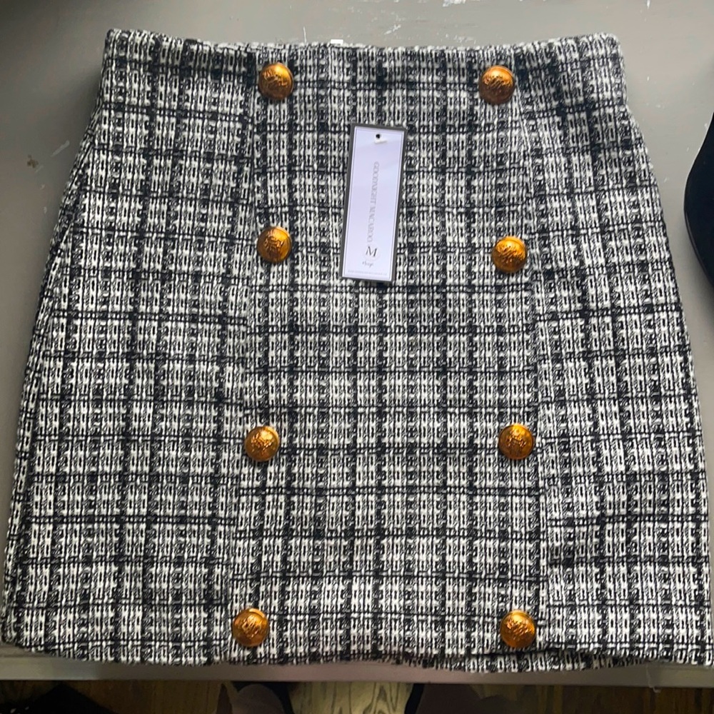 Reign tweed mini skirt- Goodnight Macaroon